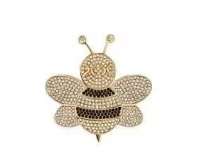 DIOR gold plated brass flowers image