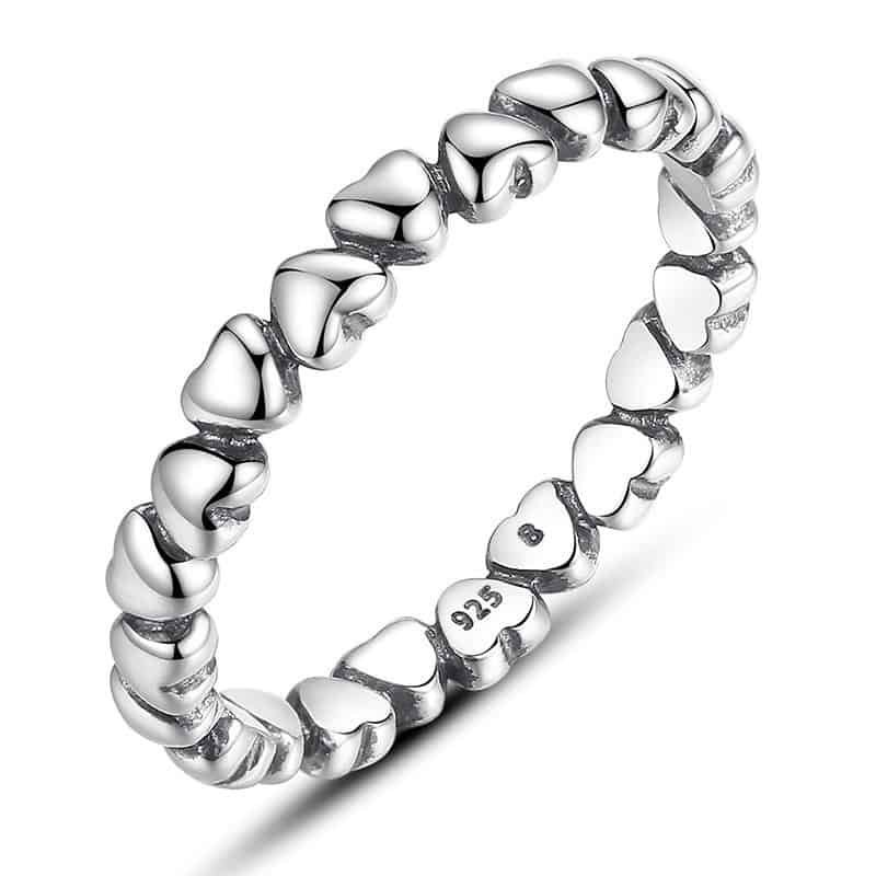 925 silver heart bracelet image
