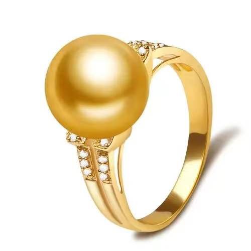 14k gold of south sea gold pearl ring