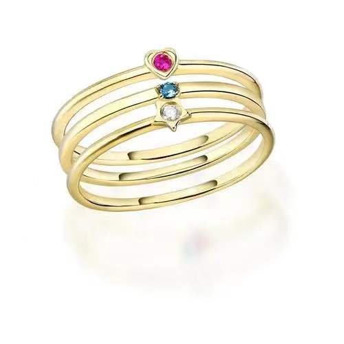 Heart-shaped 14K ring for women image