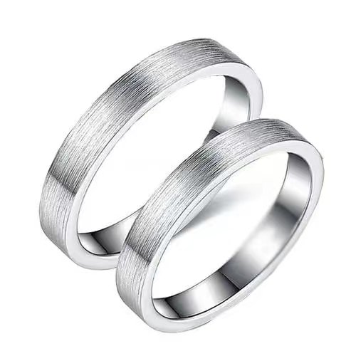 999 sterling silver couples ring