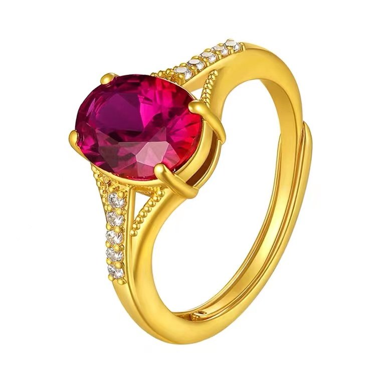 red diamond of gold ring