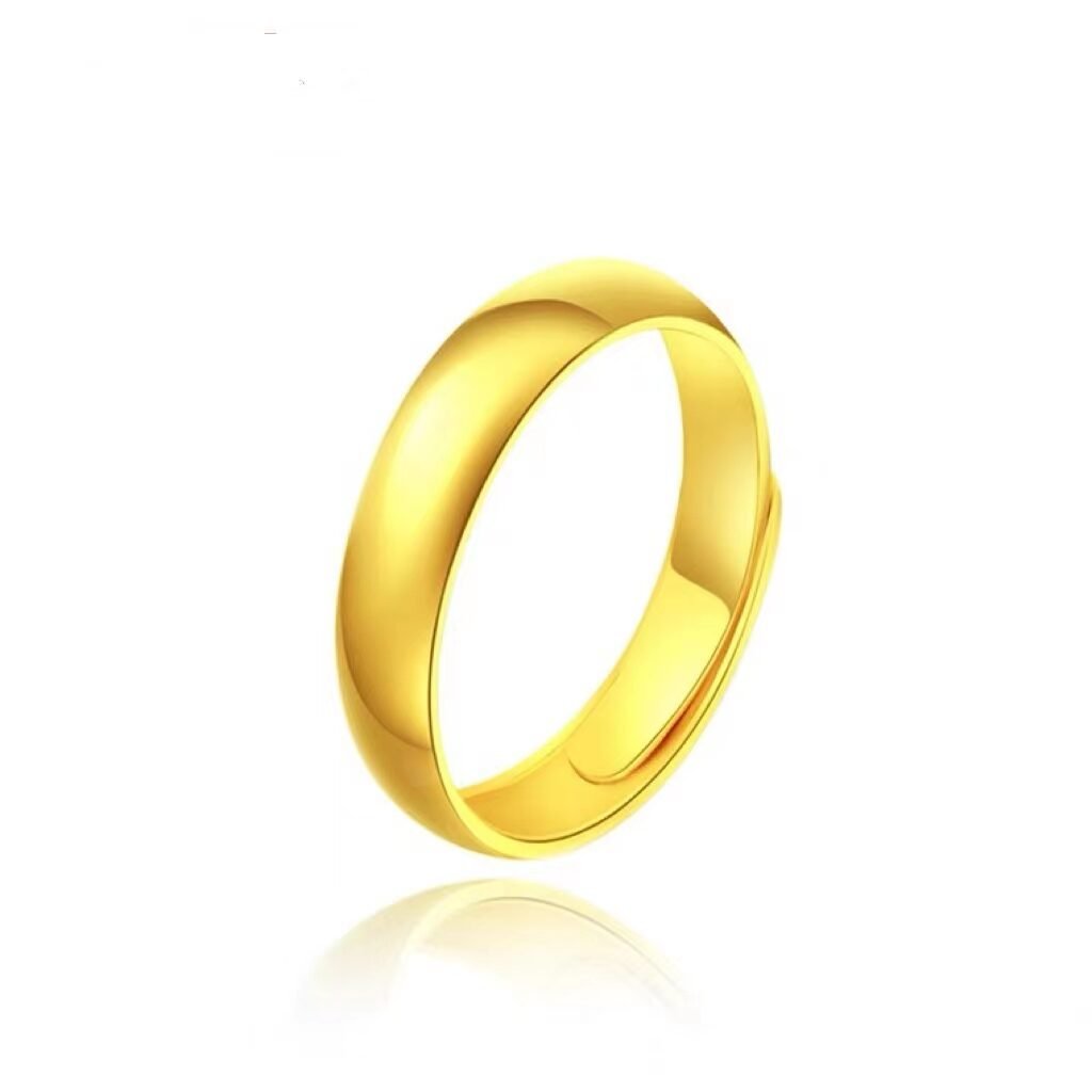 Glossy gold ring pic