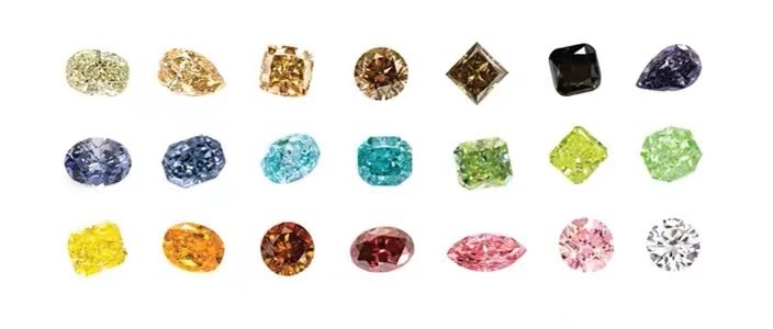 different color diamonds