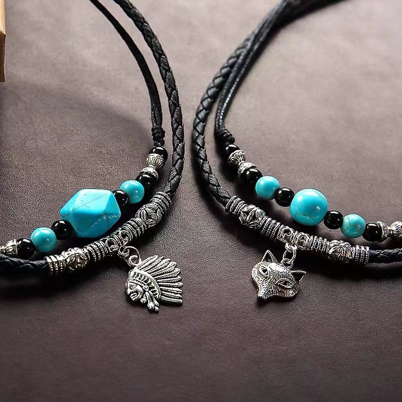 silver turquoise jewelry necklace