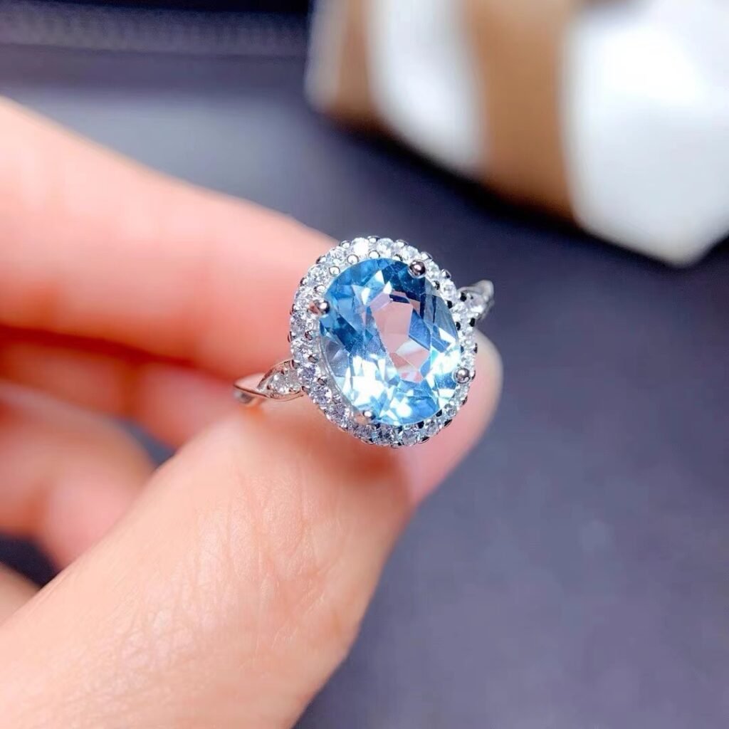 s925 topaz ring